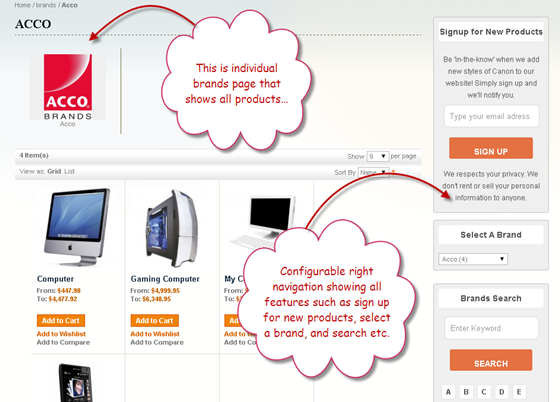 FME Magento Extensions: Shop by Brand Magento